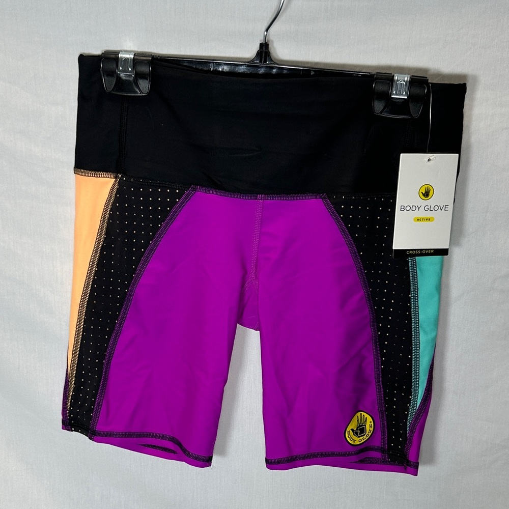 Body Glove Women's Multicolor Bike Paddle Swim Crossover Shorts